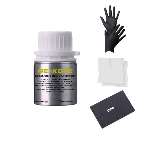 REKOTE HEADLIGHTS RESTORATION KIT / طقم ترميم الأنوار الأمامية